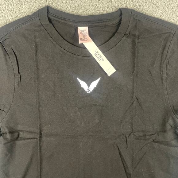 Victoria's Secret Women's Small Black 100% Cotton Fashion Show '24 SS T-Shirt - Picture 2 of 10